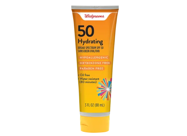 Image result for walgreens hydrating lotion spf 50 sunscreen
